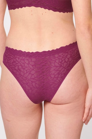 Culotte Zero Feel Lace - Lie-de-vin - Rose