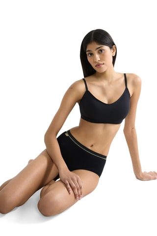 3 culottes Basic Gold H Midi - Blanc et noir