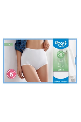 Shorty taille haute Cotton Maxi - Blanc - Blanc