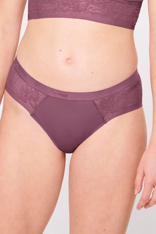 Culotte S Shadow Low Rise Cheeky - Noir - Violet