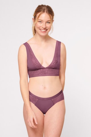 Culotte S Shadow Low Rise Cheeky - Noir - Violet