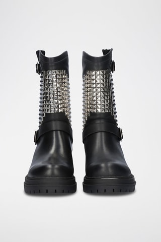 Bottines en cuir - Noir