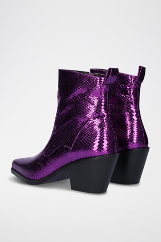 Bottines en cuir - Violet