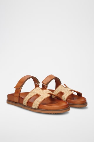 Mules en cuir - Beige