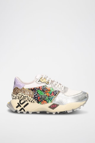 Baskets en cuir - Argenté