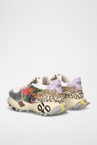 Baskets en cuir - Argenté