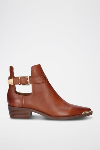 Bottines en cuir Milan - Marron