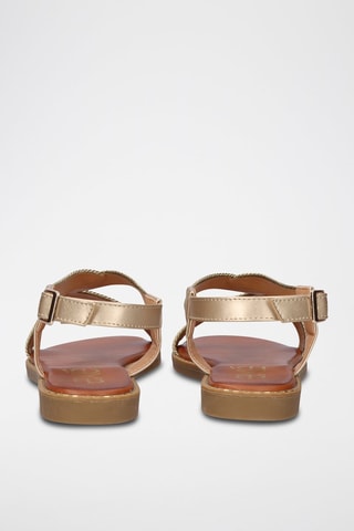 Sandales - Marron et doré
