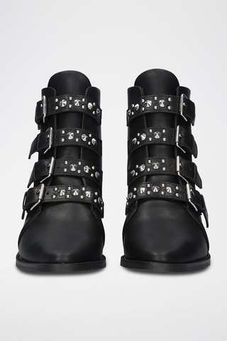 Bottines en cuir Milan - Noir