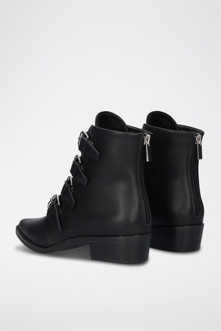 Bottines en cuir Milan - Noir