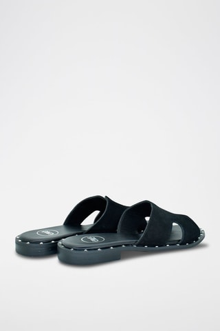 Mules en nubuck - Noir