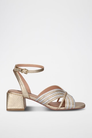 Sandales à talons Sidney - Doré et argenté