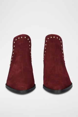 Bottines en cuir - Bordeaux