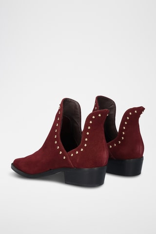 Bottines en cuir - Bordeaux