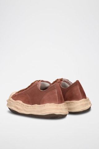Baskets plateformes en nubuck - Marron