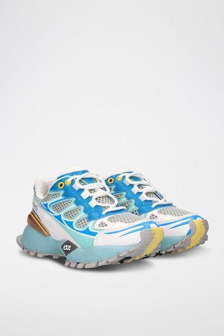 Baskets plateformes en cuir - Gris