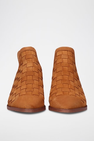Low boots en cuir - Marron