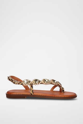 Sandales - Marron et beige