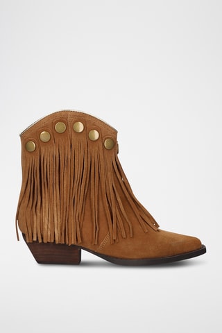 Bottines en nubuck - Camel