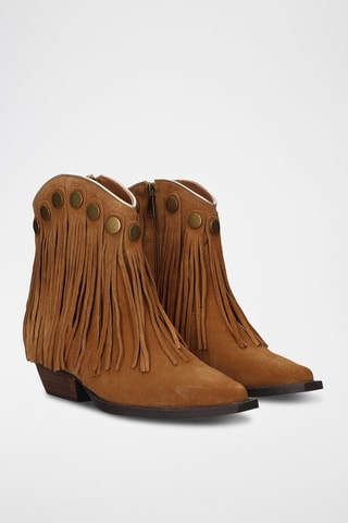 Bottines en nubuck - Camel