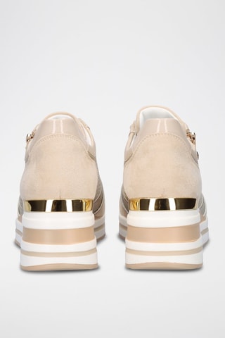 Baskets compensées - Beige