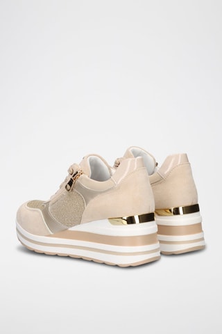 Baskets compensées - Beige