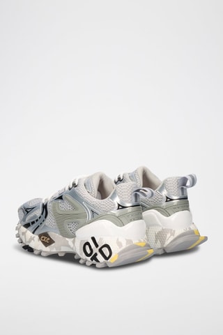 Baskets plateformes en cuir - Gris