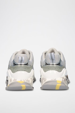 Baskets plateformes en cuir - Gris