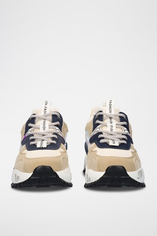 Baskets - Beige et bleu