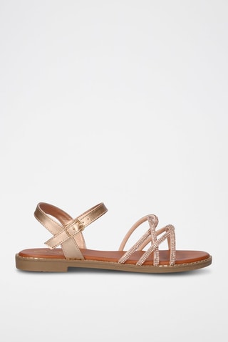 Sandales - Rose et doré
