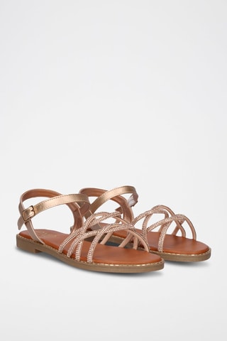 Sandales - Rose et doré