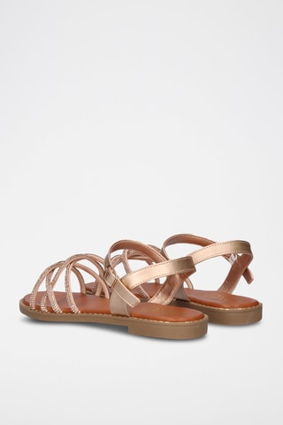 Sandales - Rose et doré