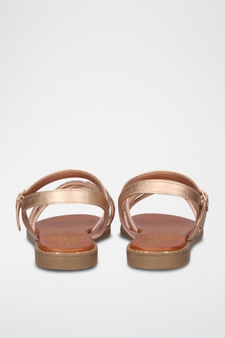 Sandales - Rose et doré