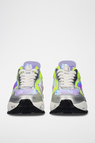 Baskets plateformes - Blanc et violet