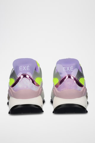 Baskets plateformes - Blanc et violet