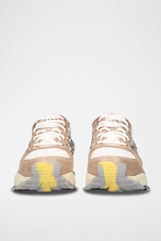 Baskets en cuir - Marron et beige