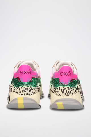 Baskets en cuir - Marron et beige