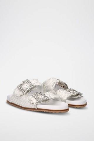 Mules en cuir - Blanc