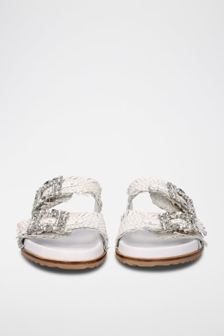 Mules en cuir - Blanc