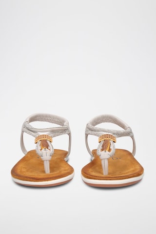 Sandales - Doré, argenté et marron