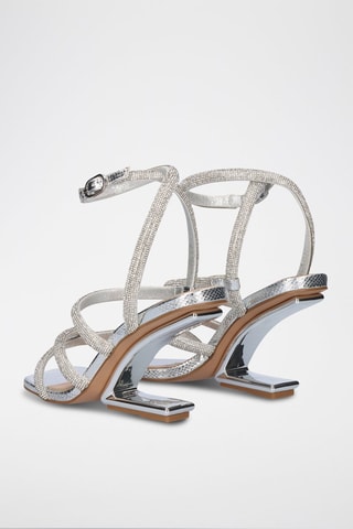 Sandales à talons - Argenté