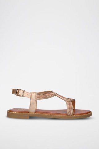 Sandales - Rose et doré