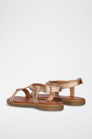 Sandales - Rose et doré