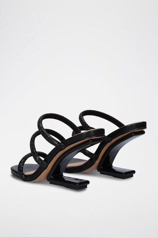 Mules à talons - Noir