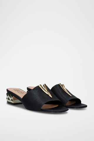 Mules à talons - Noir