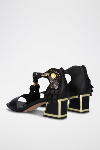 Sandales à talons Luisa - Doré et noir