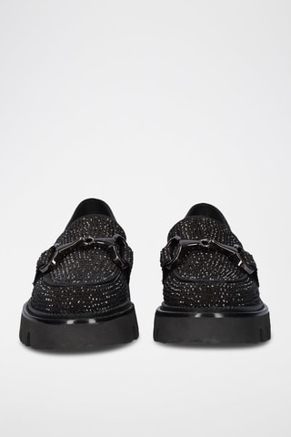 Mocassins en cuir - Noir