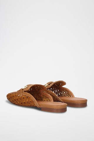 Mules en cuir - Camel