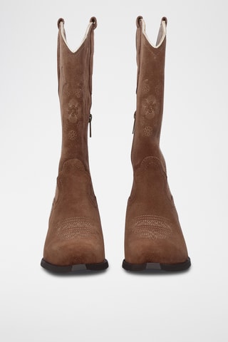 Bottes en nubuck - Marron