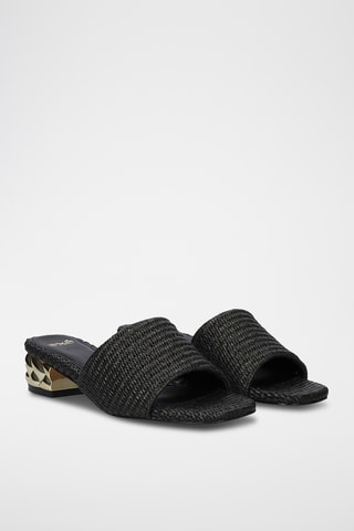 Mules à talons - Noir